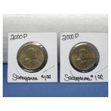 2000D Proof Sacagawea One Dollar Coin