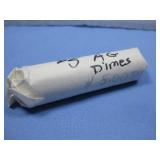 Roll Roosevelt Dimes 90% Silver Mixed Dates