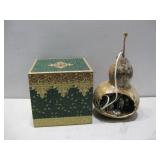 Vtg Hanging Gourd Nativity Lamp 13' See Info
