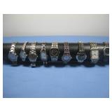 Nine Assorted Wrist Watches Untested