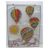 Hot Air Balloon Glass Wall Art 18' x 24' See Info