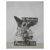 Metal Art St . Michael The Archangel See Info