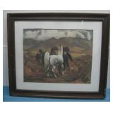 Will Barrett 1980 Horses Print See Info