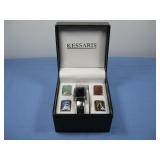 Kessaris Faceted Stone Watch With Different Covers