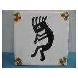 La Luz Canyon Studio Kokopelli Ceramic Tile See