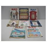 Eight 1970s Mad Magazines Unread Still In Sleeves