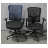 Two Kroy Rolling Office Chairs