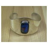 Sterling Silver Dichroic Glass Bracelet Hallmarked