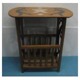 Kokopelli End Table & Magazine Rack See Info