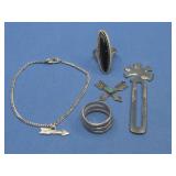 Sterling Silver Rings, Bracelet & More 25g