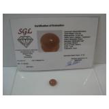 SGL Natural Moonstone 5.5cts W/ COA See Info
