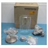 NIOB Brushed Nickel Drop Pendant Light Fixture