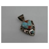 S.S Vtg. Navajo Ervin Hoskie Hallmarked Multistone