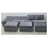 Gray Modular Sectional Sofa See Info