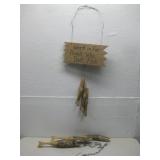Wooden Fish Decor & Fishing Sign See Info
