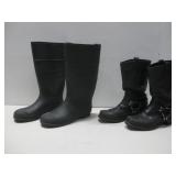 Pair Of Frye Leather Boots & Pair Of Rubber See