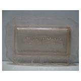 Vtg Pink Depression Glass Last Supper See Info