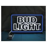 Bud Light LED Beer Sign Powers On See Info