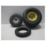 Three Utility Tires 2-W/Rims Various Sizes See