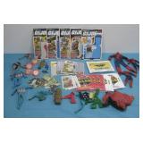 Assorted Action Figure Clothing, GI Joe Card Backs