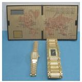Vtg Goldtone Elgin/Waltham Quartz Watches See Info