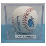 Rawlings MLB Baseball Signed By Jon Matlack See