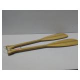 Vtg Featherbrand Row Boat Oars 30'