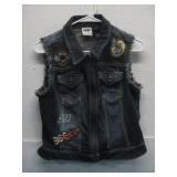 Harley Davidson Jean Vest Size Large
