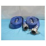Two Continental Contitech Spiraflex Lay-Flat Hoses