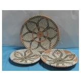 Three Woven Baskets