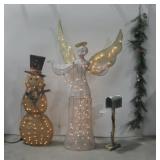 Light Up Holiday/Christmas Decor Angel,Snowman See