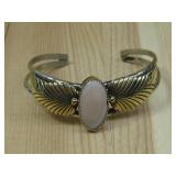 Sterling Silver M.O.P. Winged Bracelet Hallmarked