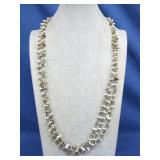 Vtg 3 Strand Navajo Shell Necklace 32'