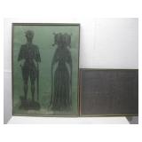 Framed Sir John & Lady Elena Print & Map Print See