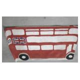 Rugamuffins London Bus Area Rug 5' x 7'3'