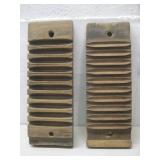 Two Vtg Wooden Cigar Molds 13' x 4.75'