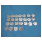 Twenty-Five Silver Dimes 1960-1964