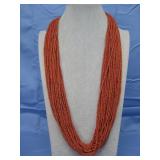 Multistrand Genuine Coral Necklace