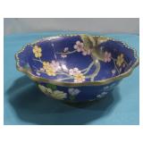 Vtg Chinese Cloisonne Enamel Bowl 6 7/8' Dia