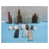 Assorted Vtg Glass Bottles See Info