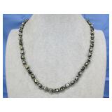 Vtg Chinese Cloisonne Bead Necklace 22'