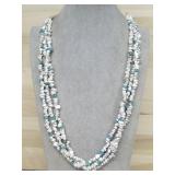 White Howlite Multi Strand Semi Precious Stone See