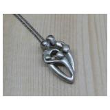 Sterling Silver Motif Chain Necklace Hallmark See