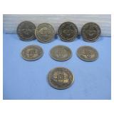 Eight New Mexico Golden Anniversary Tokens