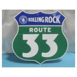 2002 Rolling Rock Premium Beer Route 33 Metal See