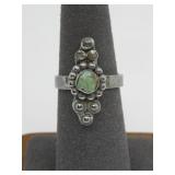 VTG Sterling Silver Turq Ring N/A Hallmarked