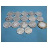 Sixteen Silver Rounds & Casino Gaming Tokens