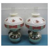 (2) Vtg Plastic Budweiser Beer Wall Sconces See