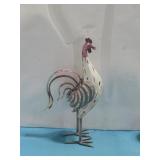 Handpainted Metal Rooster Home Decor '