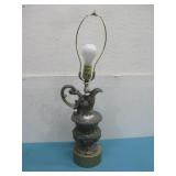 Victorian Style Ewer Pitcher Lamp 2'  Powers On